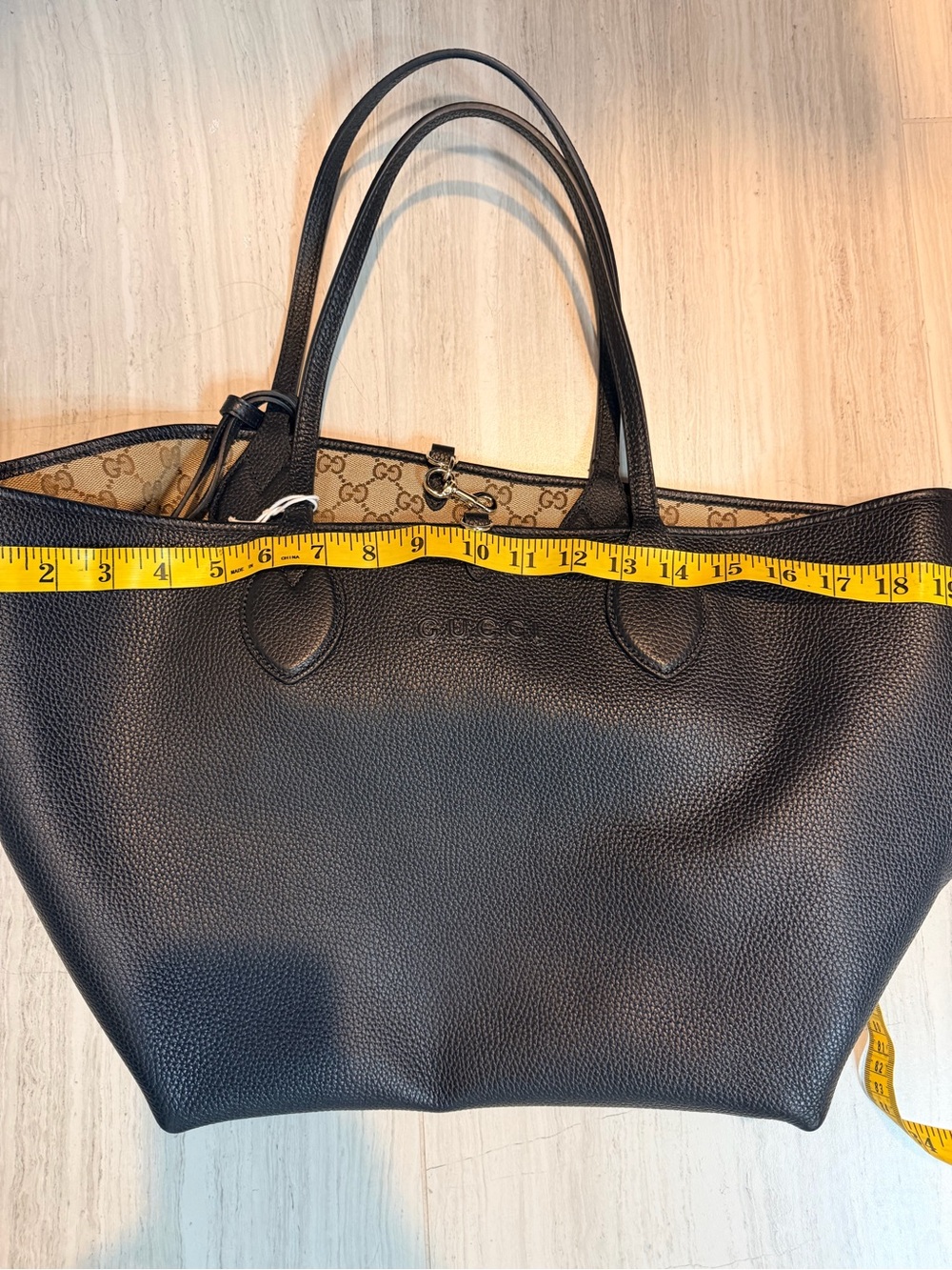NWT Gucci Totissima Large Reversible Tote Bag (Black) - Picture 10 of 10